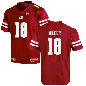 #18 Collin Wilder Wisconsin Men Player Jersey Red