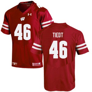 #46 Hegeman Tiedt Wisconsin Men High School Jerseys Red