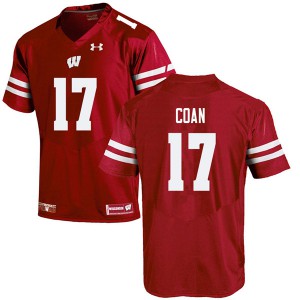 #17 Jack Coan Badgers Men Alumni Jerseys Red