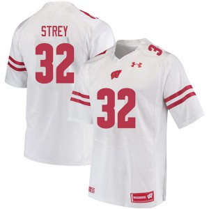 #32 Marty Strey Wisconsin Badgers Men NCAA Jerseys White