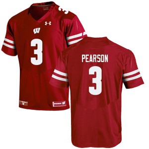 #3 Reggie Pearson Badgers Men NCAA Jersey Red