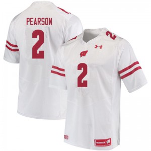 #2 Reggie Pearson Wisconsin Men High School Jersey White