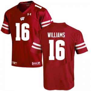#16 Amaun Williams Wisconsin Badgers Men NCAA Jersey Red