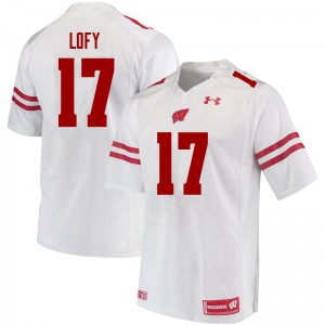 #17 Max Lofy Badgers Men Embroidery Jersey White