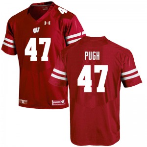 #47 Jack Pugh Wisconsin Badgers Men University Jerseys Red