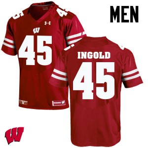 #45 Alec Ingold Wisconsin Men Player Jerseys Red