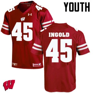 #45 Alec Ingold Badgers Youth Alumni Jerseys Red