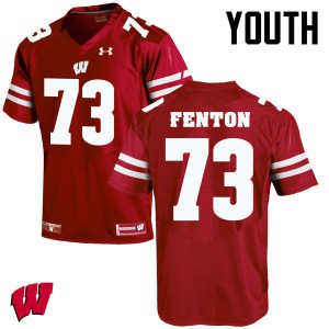 #73 Alex Fenton Wisconsin Youth Official Jersey Red