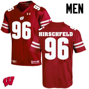 #96 Billy Hirschfeld Wisconsin Men NCAA Jersey Red