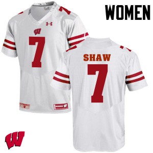 #7 Bradrick Shaw Wisconsin Badgers Women Player Jersey White