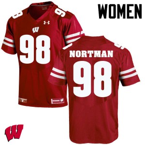 #98 Brad Nortman University of Wisconsin Women University Jersey Red