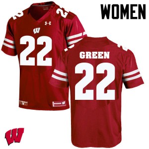 #22 Cade Green UW Women College Jerseys Red