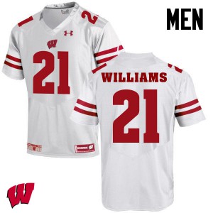 #18 Caesar Williams Wisconsin Men Alumni Jerseys White