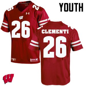 #26 Chris Clementi Wisconsin Badgers Youth Alumni Jersey Red
