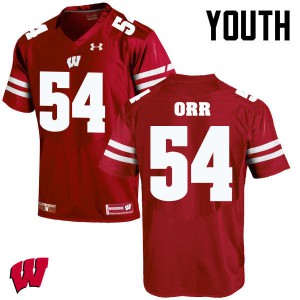 #50 Chris Orr Wisconsin Youth Stitched Jersey Red