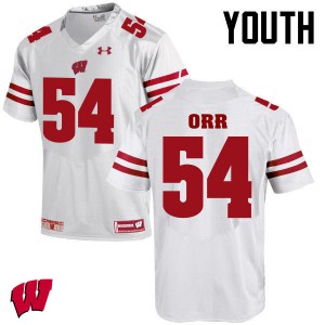 #50 Chris Orr University of Wisconsin Youth Player Jerseys White