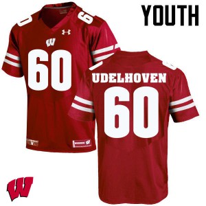 #60 Connor Udelhoven Wisconsin Youth High School Jersey Red