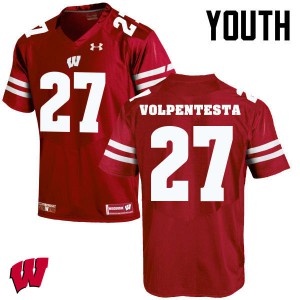 #27 Cristian Volpentesta UW Youth Player Jerseys Red