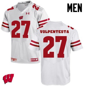 #27 Cristian Volpentesta Wisconsin Men Stitched Jersey White