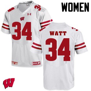 #34 Derek Watt UW Women Alumni Jersey White