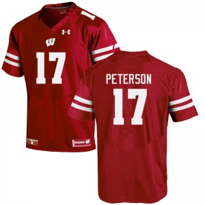 #17 Darryl Peterson University of Wisconsin Men NCAA Jersey Red