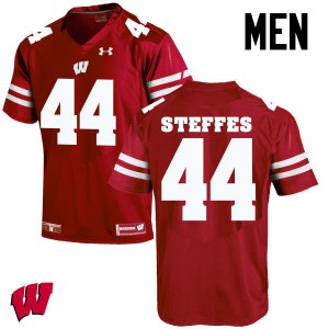 #44 Eric Steffes UW Men Football Jersey Red