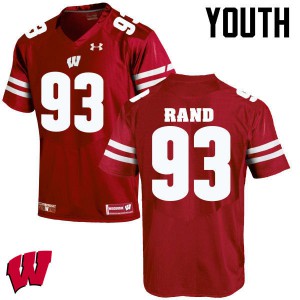 #93 Garrett Rand University of Wisconsin Youth University Jersey Red