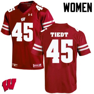 #45 Hegeman Tiedt Wisconsin Badgers Women Alumni Jerseys Red