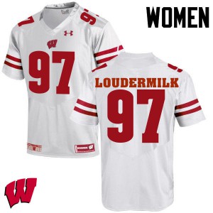 #97 Isaiahh Loudermilk University of Wisconsin Women University Jersey White