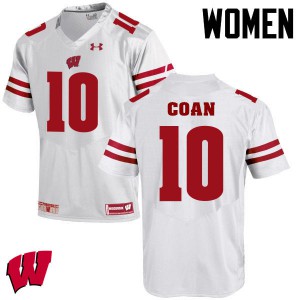 #10 Jack Coan Wisconsin Women Stitched Jersey White