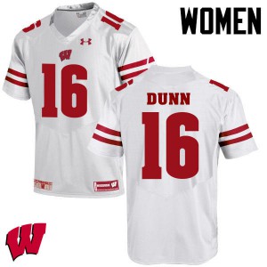 #16 Jack Dunn University of Wisconsin Women Official Jersey White