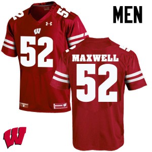 #52 Jacob Maxwell Wisconsin Men Stitched Jersey Red