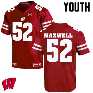 #52 Jacob Maxwell Wisconsin Youth Official Jersey Red