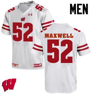 #52 Jacob Maxwell University of Wisconsin Men University Jerseys White