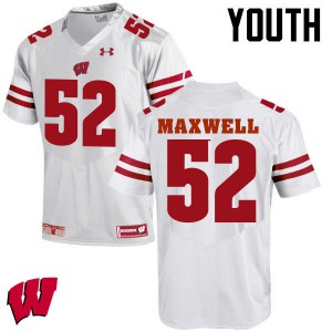#52 Jacob Maxwell UW Youth College Jerseys White