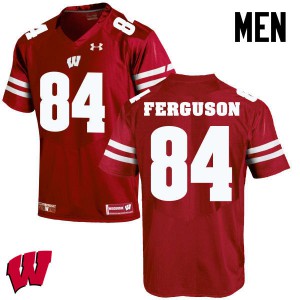 #84 Jake Ferguson Wisconsin Badgers Men High School Jersey Red