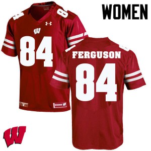 #84 Jake Ferguson Wisconsin Women Alumni Jerseys Red