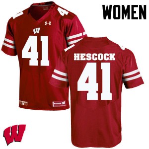 #41 Jake Hescock Wisconsin Women Alumni Jerseys Red