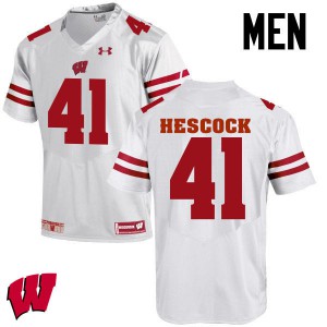 #41 Jake Hescock UW Men NCAA Jersey White