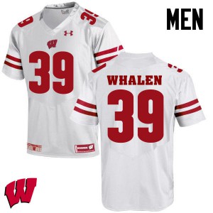 #30 Jake Whalen University of Wisconsin Men Football Jerseys White