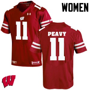 #11 Jazz Peavy UW Women University Jersey Red