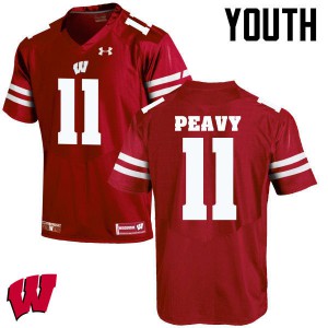 #11 Jazz Peavy UW Youth Official Jersey Red