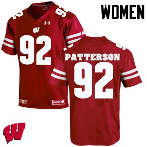 #92 Jeremy Patterson Wisconsin Women Stitched Jersey Red