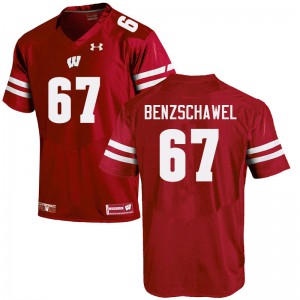 #67 JP Benzschawel Wisconsin Men Stitched Jerseys Red