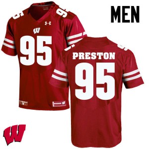 #95 Keldric Preston University of Wisconsin Men Alumni Jersey Red