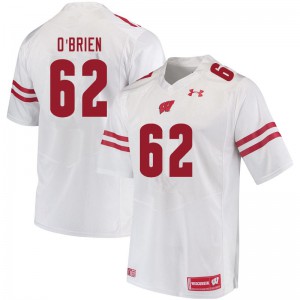 #62 Logan O'Brien Wisconsin Badgers Men University Jerseys White