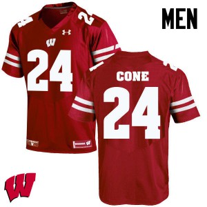 #24 Madison Cone Badgers Men Player Jerseys Red
