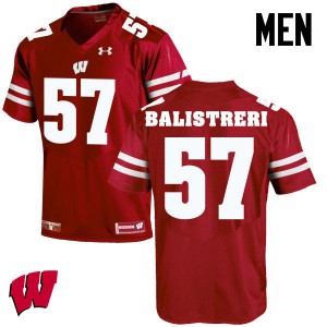 #57 Michael Balistreri University of Wisconsin Men University Jersey Red