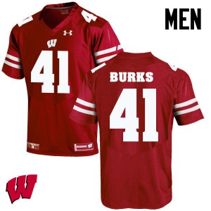 #51 Noah Burks Badgers Men Player Jerseys Red