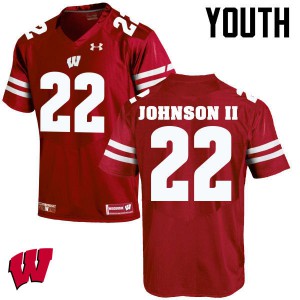 #22 Patrick Johnson Ii UW Youth Official Jerseys Red